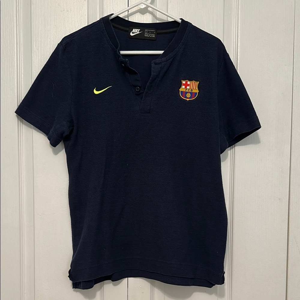 Nike Dark Blue FC Barcelona Polo